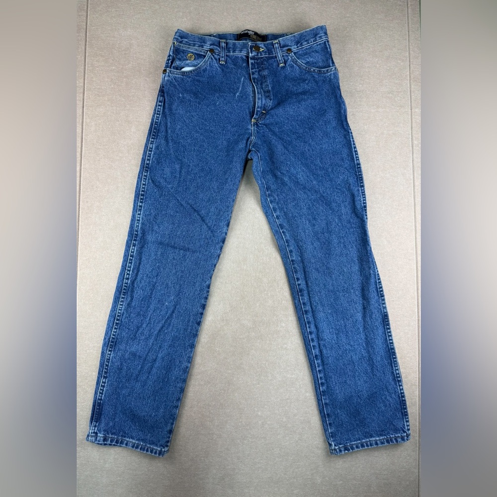 Wrangler Jeans Men's‎ Size 32 Blue George Strait Mid Rise Medium Wash Denim
